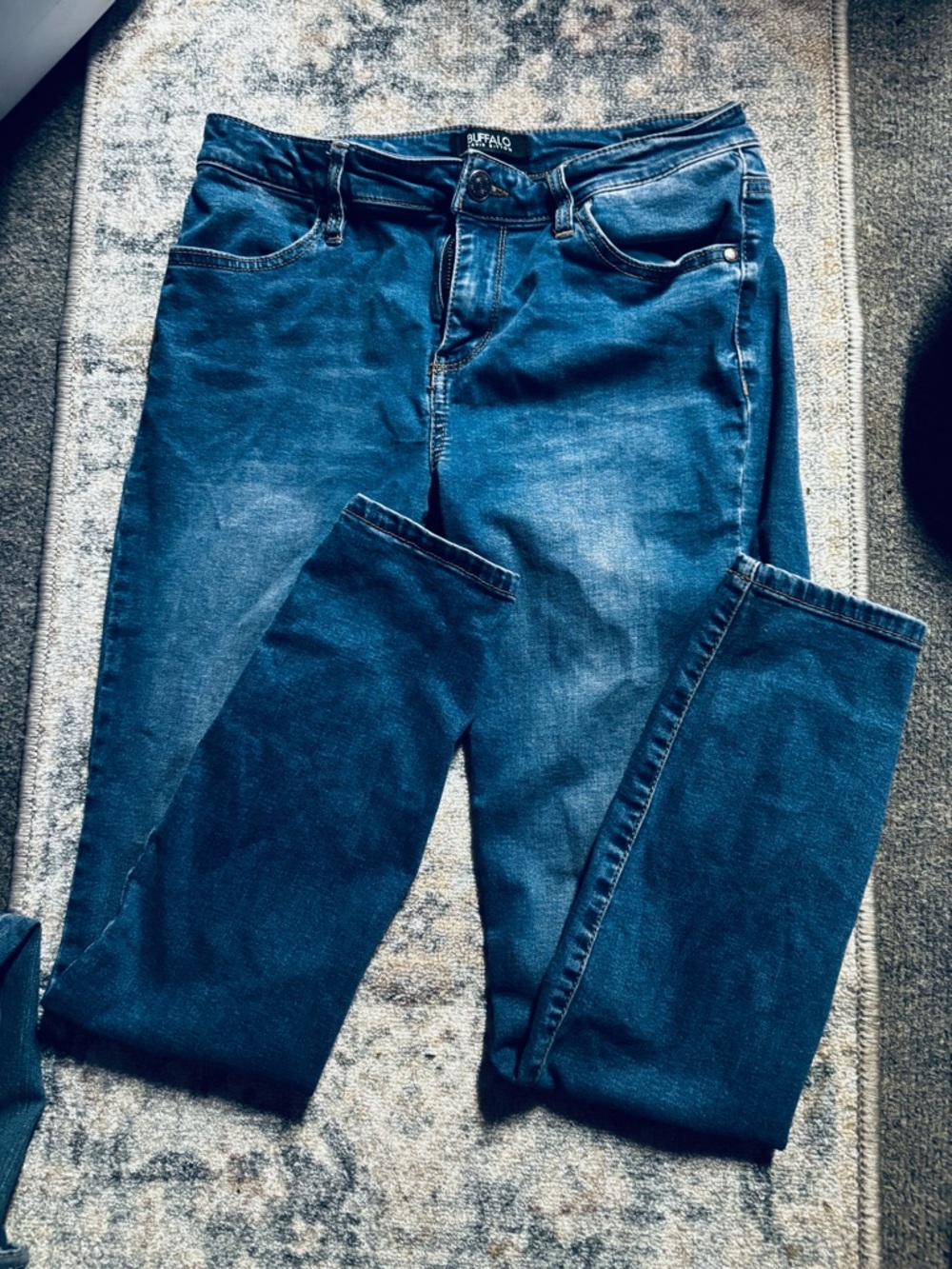 Buffalo David Bitton Women's Dark Blue Straight-Leg Jeans